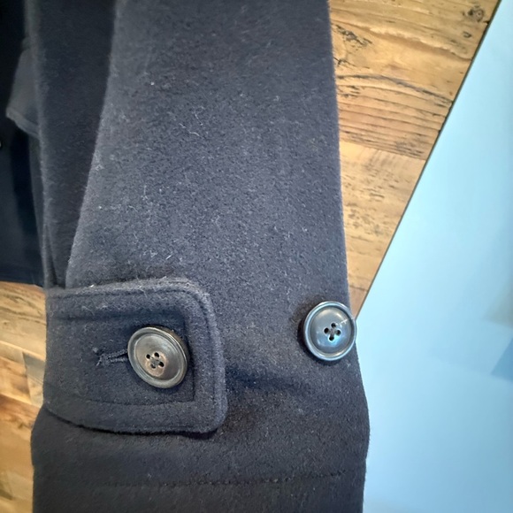 Todd Snyder 100% CASHMERE & WOOL Navy Blue Peacoat NWT - Picture 3 of 14